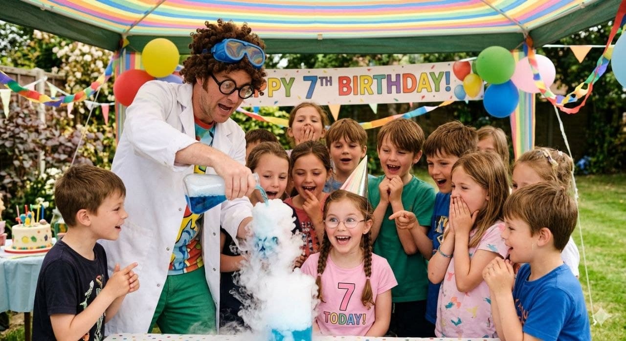 День рождения, 7 лет. Научное шоу + аниматор
